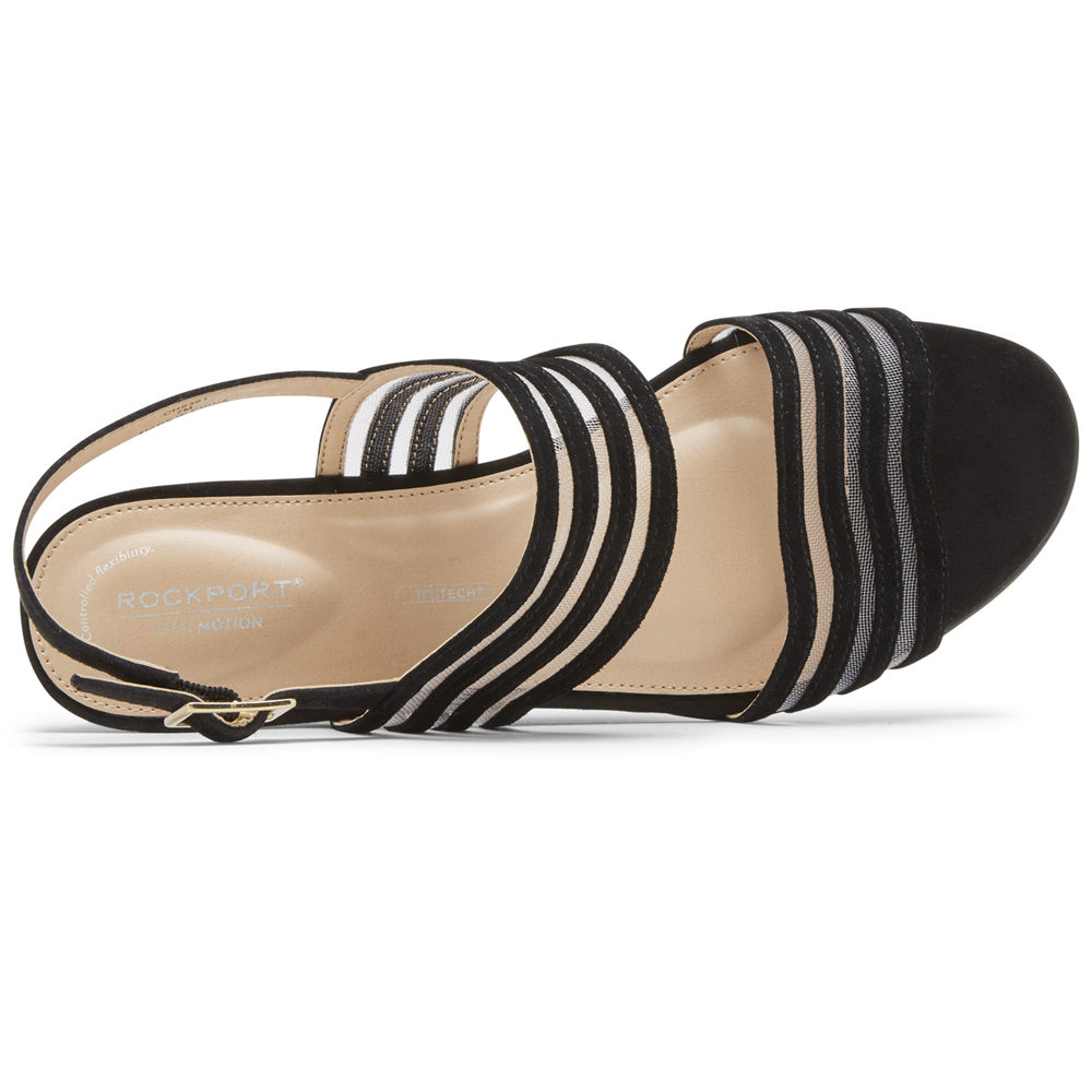 Rockport Sandaler Dame Svart - Total Motion Zandra Mesh - XKID76025